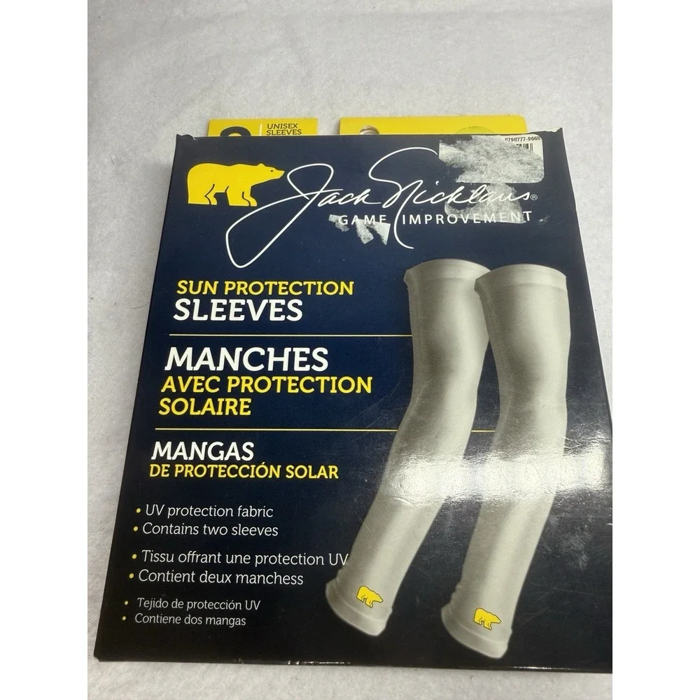 Jack Nicklaus Sun Protection Sleeves UV Arm Cover Golf Outdoor White Size M/L